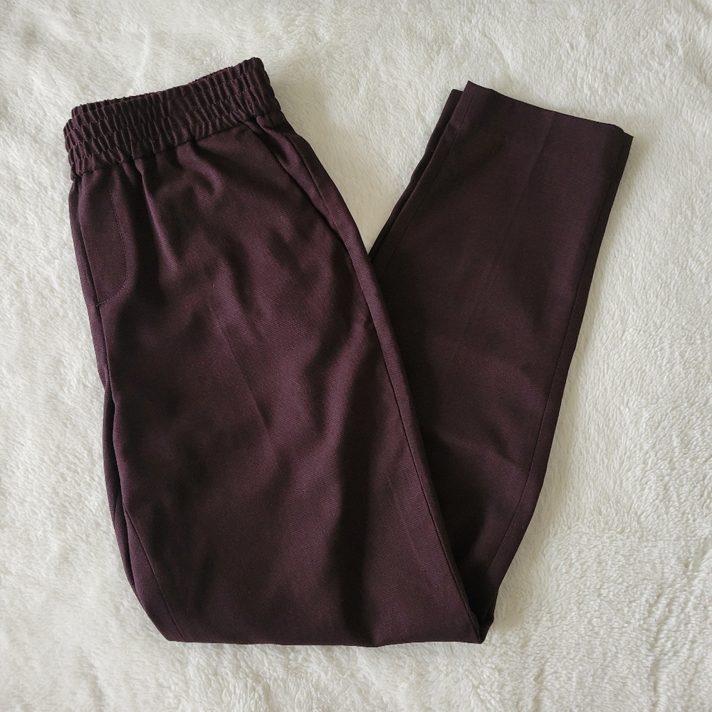 Banana Republic Burgundy Stretchy Work Pants